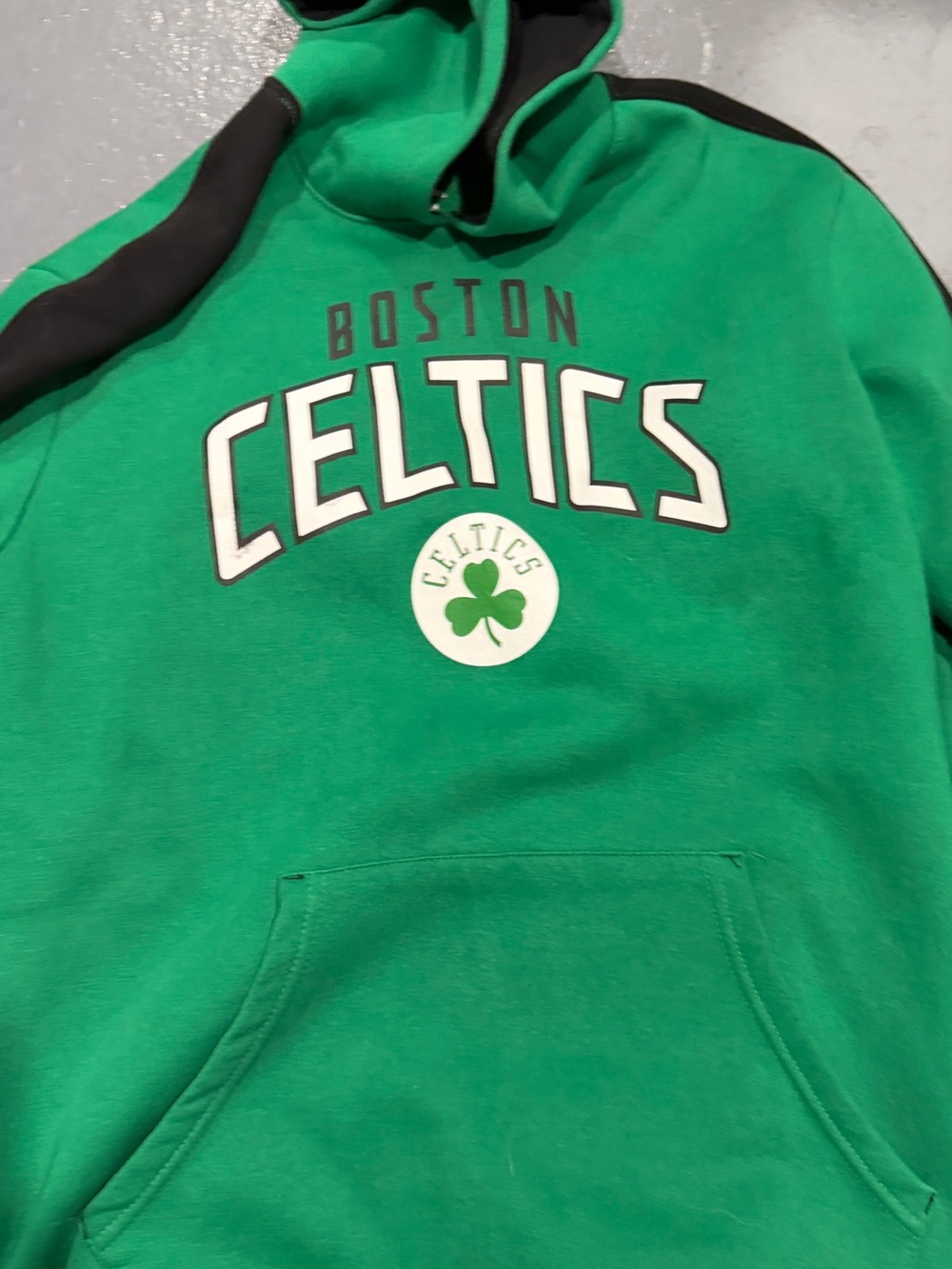 Fanatics Boston Celtics Green and Black Zip Hoodie